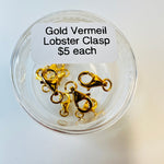 Gold Vermeil - Lobster Clasp - each - Beadsy Beads