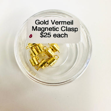 Gold Vermeil - Magnetic Clasp - each - Beadsy Beads