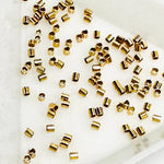 Gold Vermeil Small Crimps 1.5mm - 20pcs - Beadsy Beads