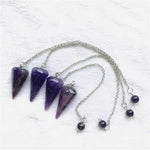 Handmade Carving Amethyst Pendulum 4cm - Beadsy Beads