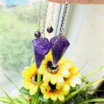 Handmade Carving Amethyst Pendulum 4cm - Beadsy Beads