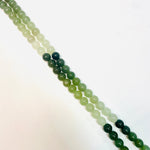 Hetian Jade Crystal Gemstone Beads Round - 15.5in Strand Select a Size - Beadsy Beads