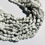 Howlite Tumbled Nugget Gemstones Beads 7 - 8mm - 15.5" Strand - Beadsy Beads
