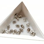Hypoallergenic Stainless Steel Stud Earrings backing 20pcs - Beadsy Beads