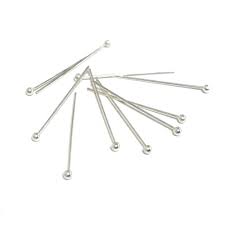 925 Sterling Silver Ball Head Pins 50mm -20pcs