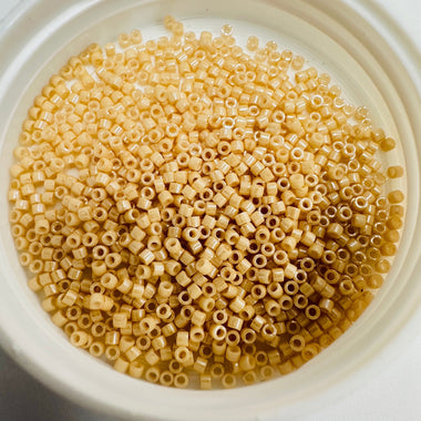 Japanese Delica Seed Beads sz11 / DB025 Lt Caramel Ceylon - 3 grams - Beadsy Beads