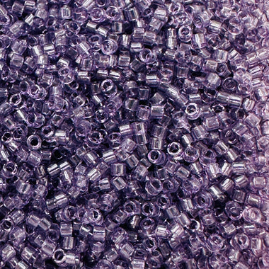 Japanese Miyuki Delica Seed Beads 11/0 DB1105 Lt Amethyst - 5 grams - Beadsy Beads