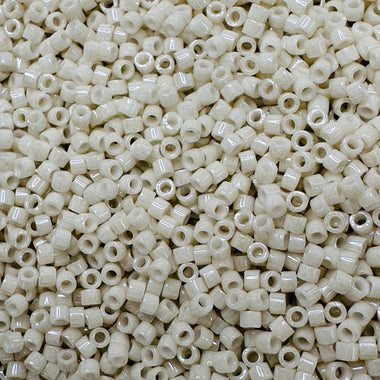 Japanese Miyuki Delica Seed Beads 11/0 DB211 Alabaster Luster - 3 grams - Beadsy Beads