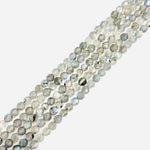 Labradorite Crystal Round Faceted Gemstones Beads 6mm - 15 Inches Strand - Beadsy Beads