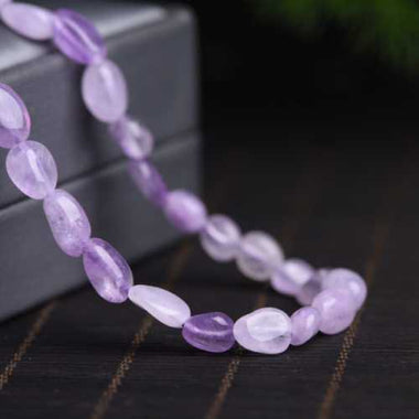 GENUINE Lavender Quartz Potato Gemstones Beads 6*8mm -15 Inches Strand