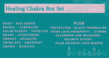 Limited! Healing Chakra Crystals Gift box set - Beadsy Beads