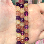 Mixed Quartz Crystal Gemstone Beads Round 8mm - 15.5in Strand - Beadsy Beads