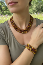 Mookaite Crystal Gemstone Faceted Beads Choose Size - 15" Strand