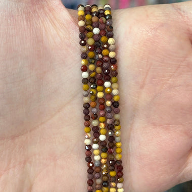 Mookaite Crystal Gemstone Faceted Beads 4mm - 15" Strand - Beadsy Beads