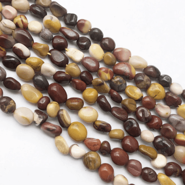 Mookaite Crystal Tumbled Nugget Gemstone Beads 6*8mm - 15" Strand - Beadsy Beads