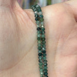Moss Agate Gemstone Crystals Faceted Rondelle Beads 4mm - 15.5" Strand - Beadsy Beads