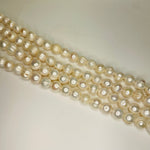 Natural Freshwater Pearls Beads Potato 13 - 14 mm - 15.5"inches Strand White - Beadsy Beads