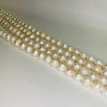 Natural Freshwater Pearls Beads Potato 13 - 14 mm - 15.5"inches Strand White - Beadsy Beads