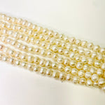 Natural Freshwater Pearls Beads Potato 6 - 7 mm - 15.5"inches Strand White - Beadsy Beads