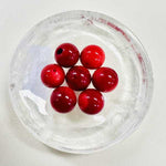 Natural Non Dyed Red Coral Crystal Gemstone Beads 9mm ( price each ) - Beadsy Beads