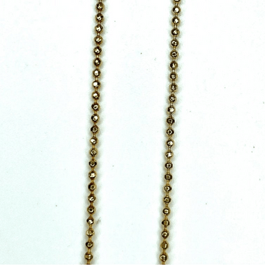 Nickel Free 18K Gold Plated Ball Style Chain Necklace - 43cm - Beadsy Beads