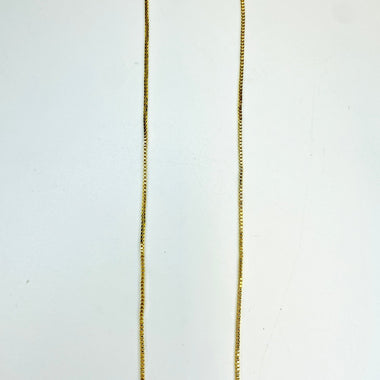 Nickel Free 18K Gold Plated Cable Chain Adjustable Necklace - 57cm - Beadsy Beads