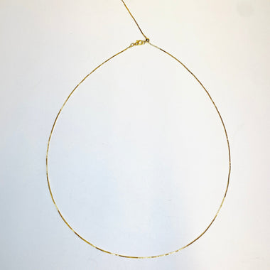 Nickel Free 18K Gold Plated Cable Chain Adjustable Necklace - 57cm - Beadsy Beads