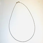 Nickel Free Tarnish Resistant Ball and Bar Style Chain Necklace 44cm - Beadsy Beads