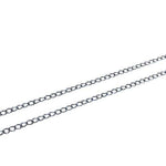 Nickel Free Tarnish Resistant Soldered Links Silver - Curb Rolo Style - 24.5cm Bag - Beadsy Beads