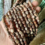 Pink Leopard Jasper Crystal Tumbled Nugget Gemstones Beads 6-8mm – 15.5″ Strand