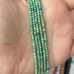 Peruvian Turquoise Gemstones Beads Cube Faceted 2.5mm - 15.5" strand - Beadsy Beads