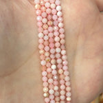 Pink Opal Crystal Faceted Round Gemstones Beads 3mm - 15.5" Strand - Beadsy Beads