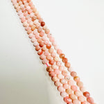 Pink Opal Crystal Faceted Round Gemstones Beads 6mm - 15.5" Strand - Beadsy Beads