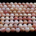 Pink Opal Crystal Gemstone Beads Round 8mm (10pcs) - Beadsy Beads