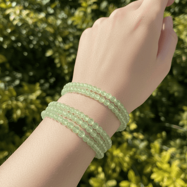 Prehnite Round Gemstone Beads 4mm - 15.5" Strand - Beadsy Beads