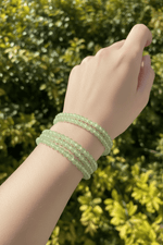 Prehnite Round Gemstone Beads 4mm - 15.5" Strand - Beadsy Beads
