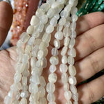 Rainbow Moonstone Tumbled Nugget Gemstones Beads 10 - 8mm - 15.5" Strand - Beadsy Beads