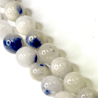 RARE! Dumortierite Crystal Gemstone Beads Round 6mm 15.5'' Strand - Beadsy Beads