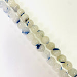 RARE! Dumortierite Crystal Gemstone Beads Round 8mm 15.5'' Strand - Beadsy Beads