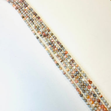 RARE! PINK Botswana Agate Round Gemstone Beads 6mm - 15.5 inches strand - | Comforting Energies and Inner Stability - Beadsy Beads