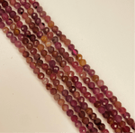 Ruby Crystal Faceted Round Gemstones Beads 3mm - 15.5" Strand - Beadsy Beads