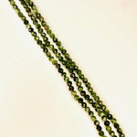 Seraphinite Round Faceted Crystal Gemstone 3mm 15.5 inches strand - Beadsy Beads