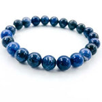 Sodalite Gemstone / Swarovski Crystals Bracelet size 8mm - Beadsy Beads