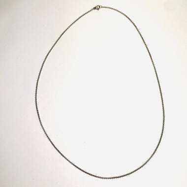 Stainless Steel Cable Style Chain Necklace 60cm - Beadsy Beads