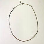 Stainless Steel Flat Snake Chain Necklace 45cm - Beadsy Beads