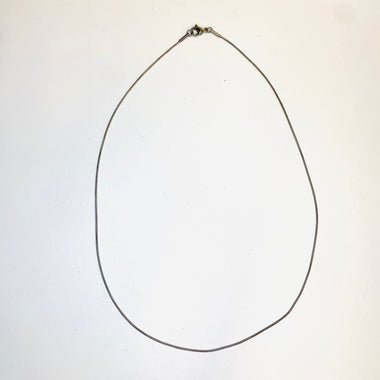 Stainless Steel Snake Bone Chain Necklace 45cm - Beadsy Beads