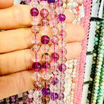 Super 7 Crystal Gemstone Round Beads 6mm - 15inches - Beadsy Beads