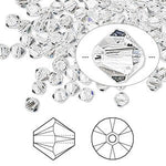 Swarovski Crystal Beads Bicone Crystal 4mm (Packet of 20pcs ) Satin Series - Beadsy Beads