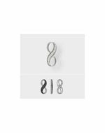 Swarovski Crystal PAVE Infinity Charm / Pendant Diamontes 67402 - 20 mm - Beadsy Beads