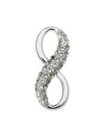 Swarovski Crystal PAVE Infinity Charm / Pendant Diamontes 67402 - 20 mm - Beadsy Beads